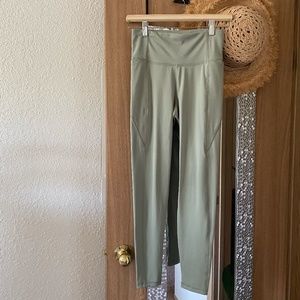 Target high waist workout leggings in sage color